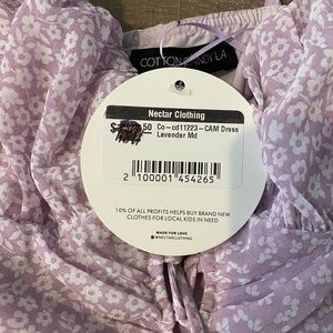 purple nektar clothing smocked dress